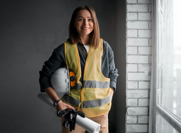 Female construction technician also can be mentors and peers
